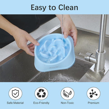 Mateeylife 2-Pack Slow Feeder Dog Bowls, 2 Cups, Dog Puzzle Feeder Bowl | Food-Contact Safe, Dishwasher Safe, Non-Slip Base, Maze Design, for Fast Eaters, for Dogs and Cats, Daily Mealtimes7