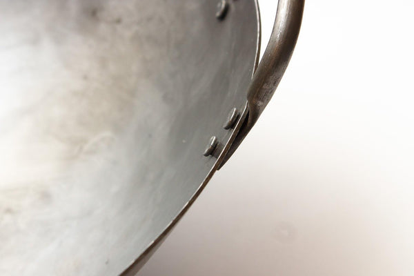 Big 16 Inch Heavy Canton Style Hand Hammered Carbon Steel Wok (Round Bottom) / 731W872