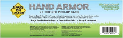 Bags on Board Dog Poop Bags with Easy Tie Handles, Drawer Pack, 200 Count | Extra Thick Waste Pickup Bags, Easy Tie Handles, Easy Dispensing Drawer Pack, Strong Leak Proof Design, 200 Count2