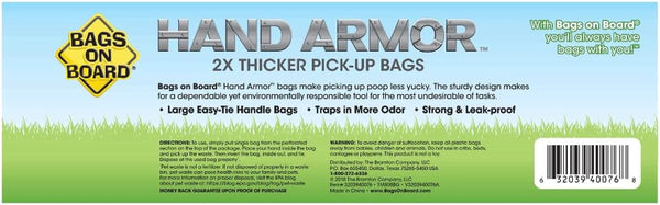 Bags on Board Dog Poop Bags with Easy Tie Handles, Drawer Pack, 200 Count | Extra Thick Waste Pickup Bags, Easy Tie Handles, Easy Dispensing Drawer Pack, Strong Leak Proof Design, 200 Count2