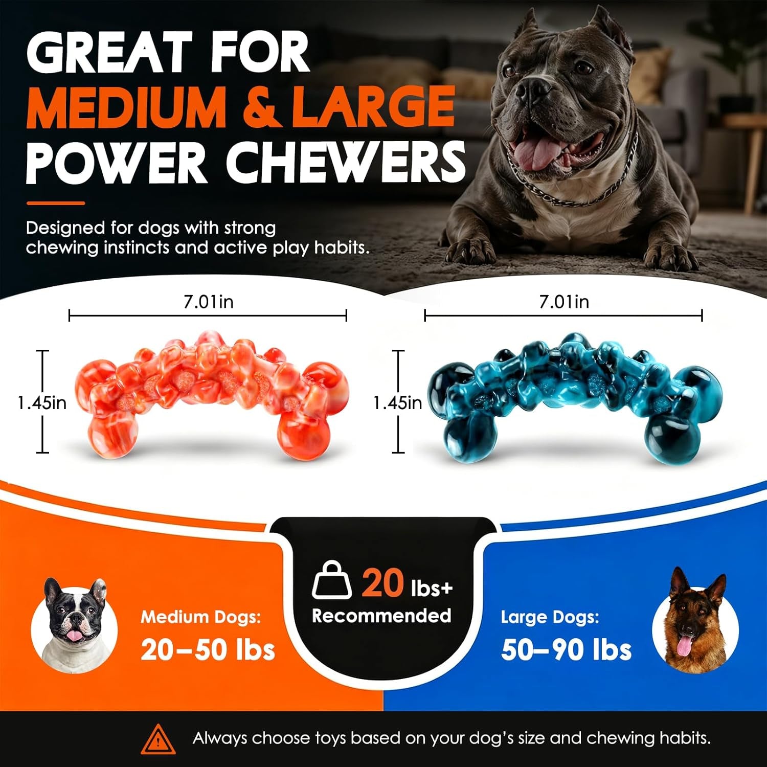 wowbala-dog-toys-for-aggressive-chewers-indestructible-dog-chew-toy-tough-nylon-not-easy-to-bite-break-long-lasting-fun-teeth-cleaning-for-medium-large-dogs-2-pack