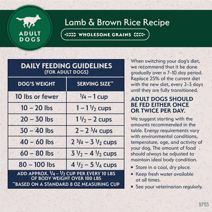 Natural Balance Limited Ingredient Adult Dry Dog Food - Complete Nutrition for Adult Dogs - Wholesome Grains Brown Rice Recipe - Limited Ingredient Formula - 24 Lb - Lamb & Brown Rice9