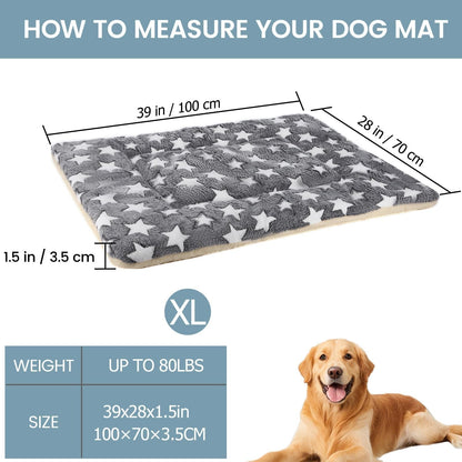 Dog Bed Pet Mat Dog Box Mat Machine Washable Grey (39X28X1.5In)5
