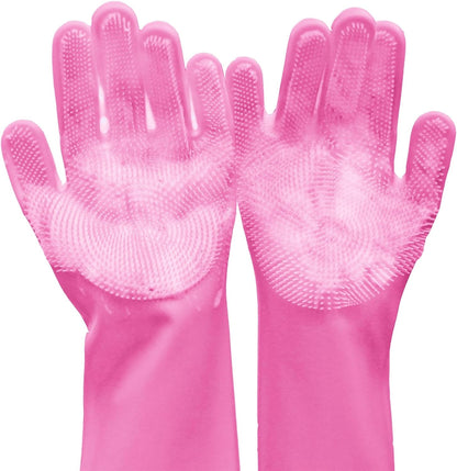 Silicone Pet Grooming Gloves Dog Washing Gloves for Bathing Massaging | 3,000 Soft Bristles, Non-Slip & Extended Sleeves, Heat Resistant & Dishwasher Safe, for Cats and Dogs, Home/Car Cleaning10
