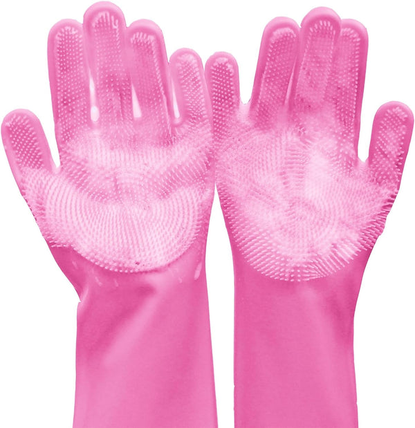 Silicone Pet Grooming Gloves Dog Washing Gloves for Bathing Massaging | 3,000 Soft Bristles, Non-Slip & Extended Sleeves, Heat Resistant & Dishwasher Safe, for Cats and Dogs, Home/Car Cleaning10