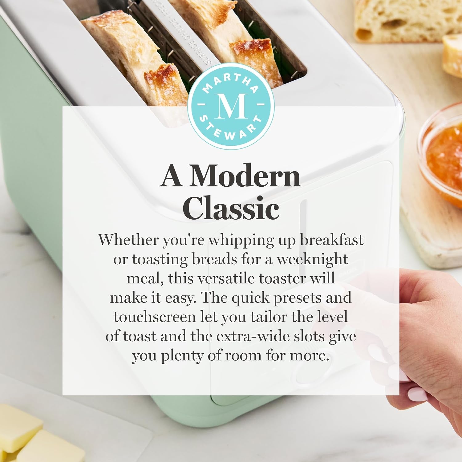 2-slice-toaster-3-presets-10-shade-settings-honeydew-gluten-free-bagels-extra-wide-self-centering-slots-waffles-artisan-bread-shade-memory-cord-wrap-removable-crumb-tray