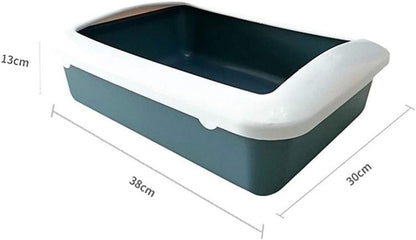 Dog Potty Training Toilet ﻿ Semi-Enclosed Cat Toilet Open Litter Pot Urinal Small Pet Supplies(Blue)2