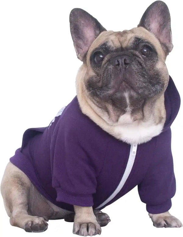 Ichoue French Bulldog Frenchie Clothes Hoodies for Dogs Pug English Boston Terrier Bully Pitbull Corgi Sweatshirt Sweater Clothing - Khaki/Xlarge6