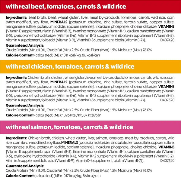 Beneful Purina Small Breed Wet Dog Food Variety Pack, Incredibites with Real Beef, Chicken and Salmon - (Pack of 30) 3 Oz. Cans5