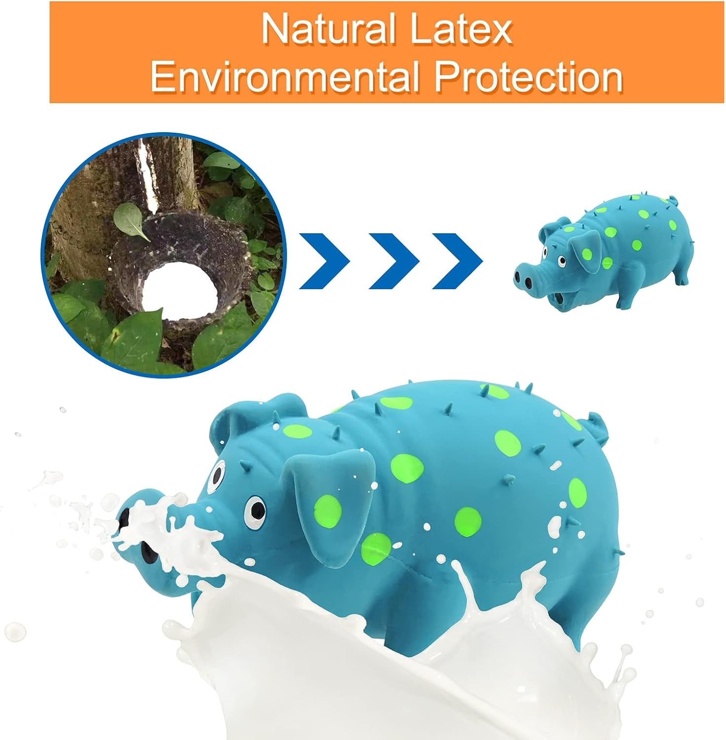 andiker-dog-squeaky-toy-dots-latex-dog-chew-toys-with-a-oinks-sound-squeaker-grunting-pig-dog-toy-durable-self-play-8-dogs-squeeze-toy-for-dental-biting-chasing-to-kill-boring-time-blue