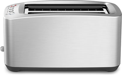 Breville BTA830XL Die-Cast Smart Toaster, 4 Slice, Brushed Stainless Steel | Toast Bagels and Thick Bread in Wide, Long Slots with Variable Browning Control | Includes 'A Bit More' and 'Lift & Look'3