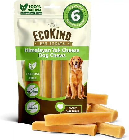 Ecokind Yak Cheese Himalayan Dog Chews, Yak Chews for Large Dogs, 4-5 Bones | 1 Lb, Long Lasting for Aggressive Chewers, Only 3 Ingredient Natural High Protein Dental Dog Treats, No Additives or Lactose14