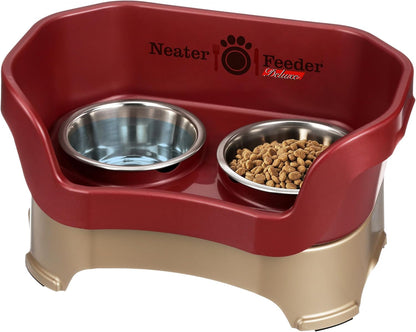 Neater Pet Brands Neater Feeder Deluxe Mess Proof Dog Bowls Elevated for Large Dogs over 40 Lbs, Made in USA, No Spill Raised Dog Food Bowl Stand Feeding Station, Food and Water Bowl Set, Black34