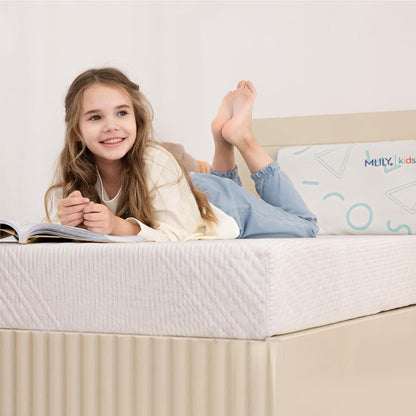8 Inch Twin Mattress for Kids Green Tea Memory Foam Medium Firm | Bed in a Box, Green Tea Gel for Cool Sleep, Pressure Relief, Single Mattress for Daybed/Bunk/Individual, Certipur-Us, 75"X38"2