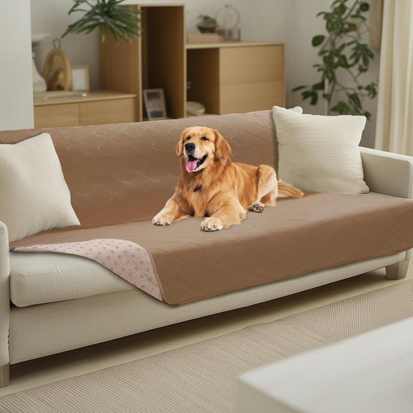 Luciphia 100% Waterproof Couch Cover Blanket for Dogs Anti-Slip Pet Couch Protector Sofa Mat Puppy Cat Blanket with Non-Slip Bottom, Navy Blue, 30X70 Inch17