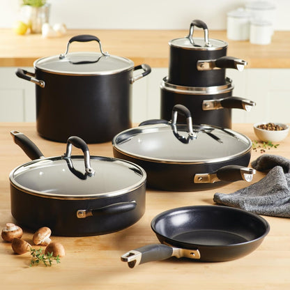 Advanced Home Hard Anodized 11-Piece Cookware Set2