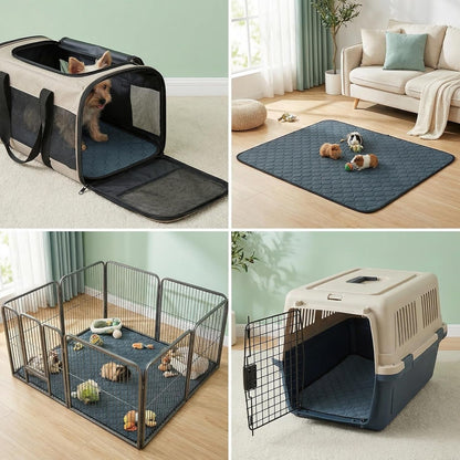 2 Pcs Guinea Pig Cage Liners - Washable Guinea Pig Pee Pads, Waterproof Reusable & anti Slip Guinea Pig Bedding Fast and Super Absorbent Pee Pad for Small Animals Rabbit Hamster Rat10