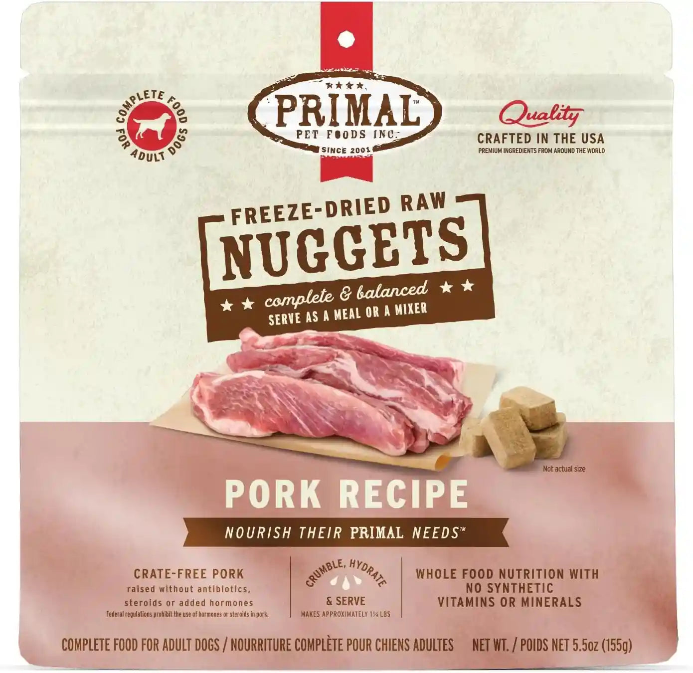 primal-freeze-dried-dog-food-nuggets-chicken-complete-balanced-meal-topper-or-treat-premium-healthy-grain-free-high-protein-raw-dog-food-14-oz-complete-balanced-nutrition-meal-topper-or-treat-grain-free-high-protein-no-synthetic-vitamins-minerals
