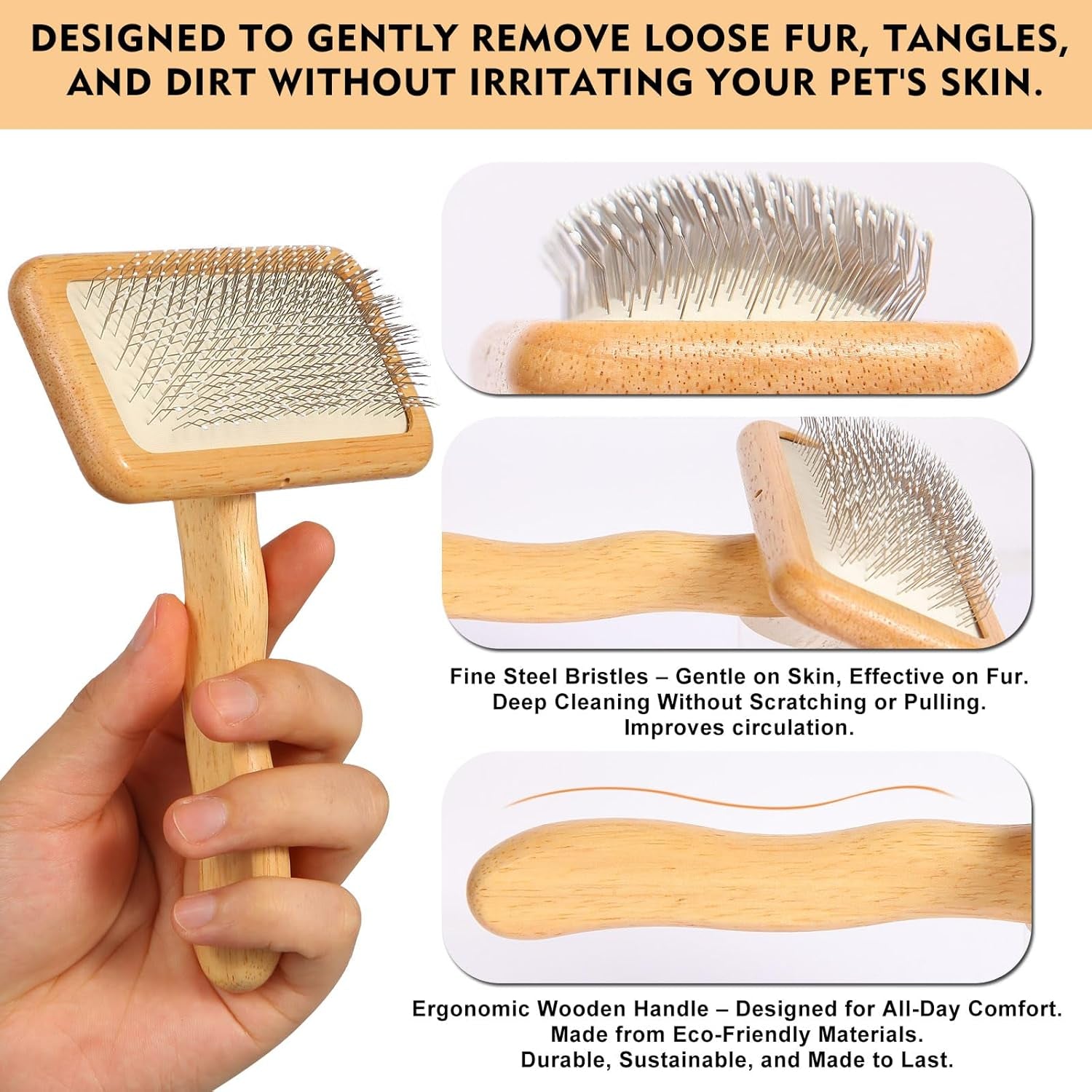 slicker-brush-for-dogs-cats-dog-cat-brush-for-shedding-grooming-deshedding-tool-loose-fur-removal-undercoat-removal-gentle-coated-tips-air-cushion-pad-long-short-hair-pet-detangling