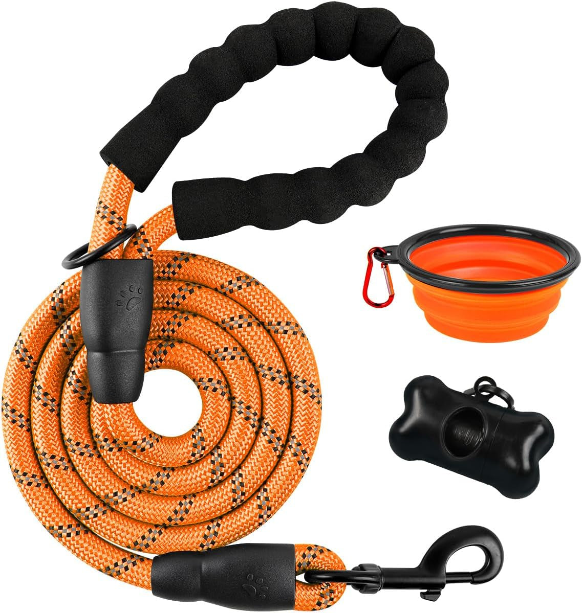 barkbay-dog-leashes-for-large-dogs-heavy-duty-dog-leash-4-5-6-ft-with-comfortable-padded-handle-and-highly-reflective-threads-for-medium-large-dogs-walking-training-running-5ft-1-2-pink
