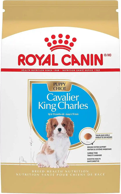 ROYAL CANIN Breed Health Nutrition Cavalier King Charles Spaniel Adult Dry Dog Food, 10 Lb Bag | Specialized Kibble Shape, Supports Heart Health, Formulated for Breed-Specific Needs, 10 Lb Resealable Bag12
