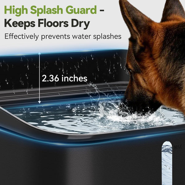UPSKY 2.9Gal No Spill Dog Water Bowl, 4 Height Adjustable Elevated Bowl with Slow Drinking Feeder for Senior Dogs, Anti-Splash Floating Disk & Filter, Large Capacity for Large Dogs & Multi-Pet Homes6