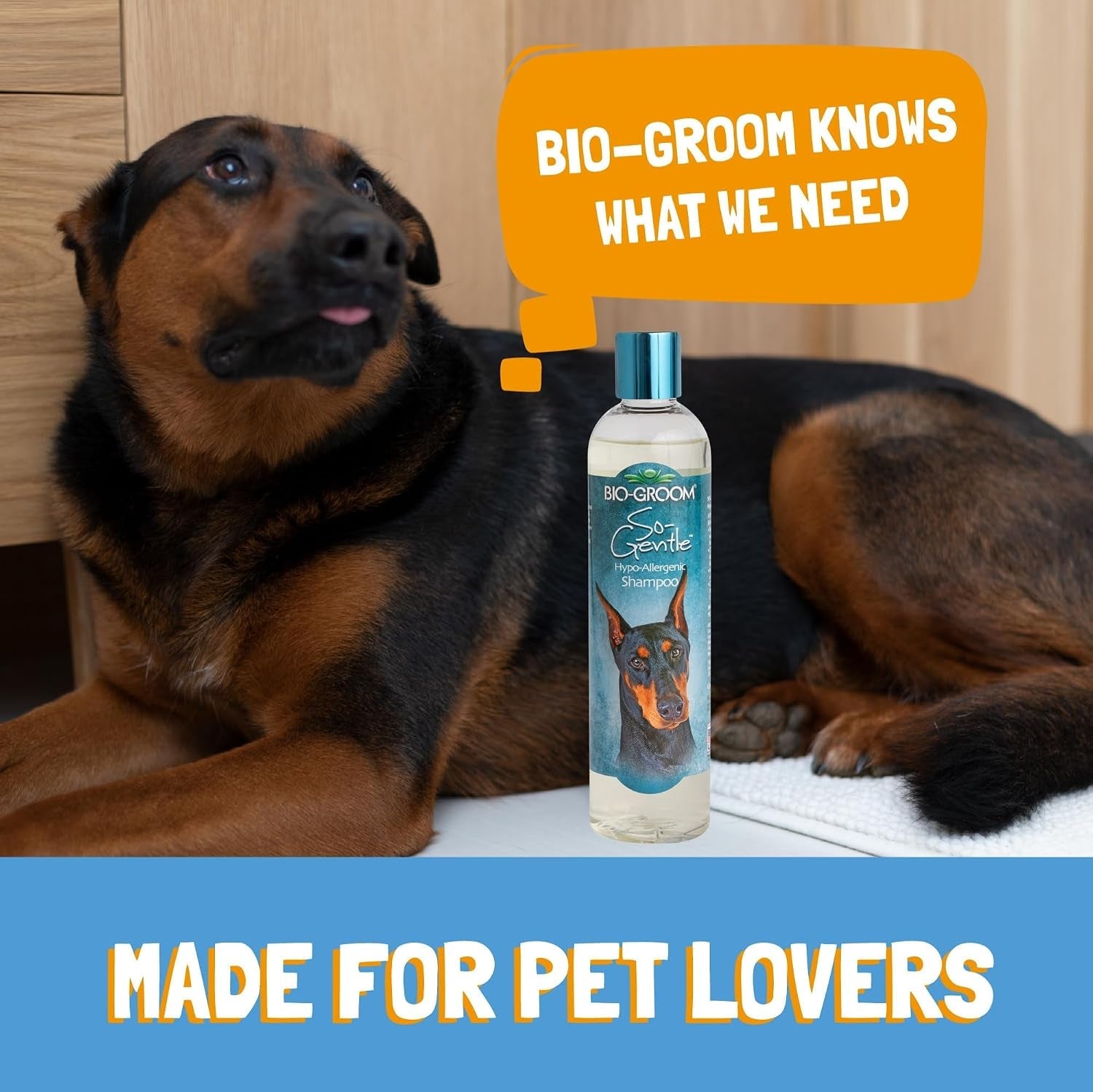 bio-groom-so-gentle-hypoallergenic-dog-shampoo-tearless-cat-dog-bathing-supplies-puppy-shampoo-for-gentle-skin-cruelty-free-made-in-usa-tear-free-dog-products-1-gallon