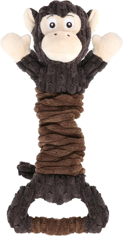 Letsmeet Squeaky Plush Dog Toy for Puppies, Small and Medium Dogs, Interactive Crinkle Stuffed Animal for Teething and Boredom, Soft Chew Toy to Keep Them Busy8