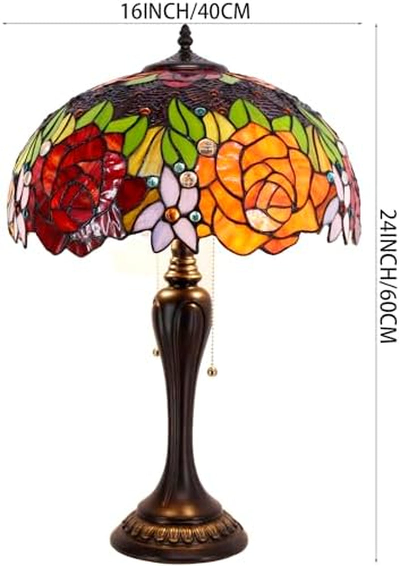 table-lamp-base-replacement-only-with-6-pcs-bulb-wide-6-5-height-24-inch-fit-for-12-14-16-18-inch-tiffany-style-stained-glass-lampshade-dark-bronze-finish-resin-pull-chain-switch