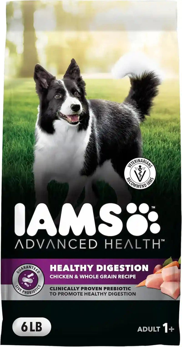 IAMS Advanced Health Healthy Digestion Dry Dog Food, Chicken, 13.5 Lb | Real Farm-Raised Chicken #1 Ingredient, 0% Fillers, Natural Fiber & Prebiotics, Supports Digestive Health12