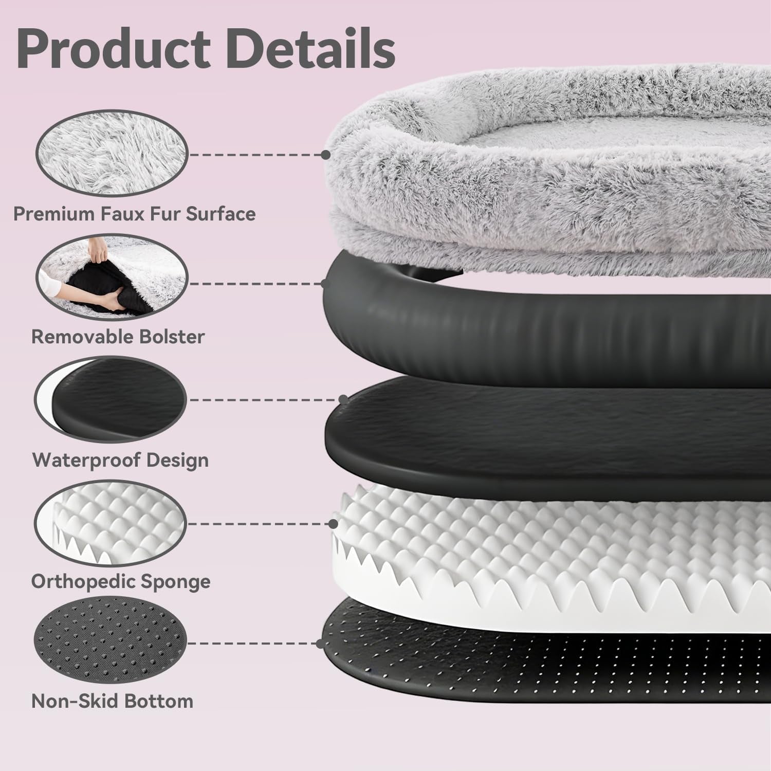 79x44x12-5-human-dog-bed-for-adult-faux-fur-washable-human-dog-bed-portable-handle-egg-orthopedic-foam-human-bed-extra-large-grey