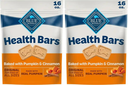 Blue Buffalo Health Bars Pumpkin & Cinnamon Crunchy Dog Biscuits, Oven-Baked with Pumpkin & Natural Ingredients, Healthy Dog Treats with No Artificial Flavors or Preservatives, 16 Oz.14
