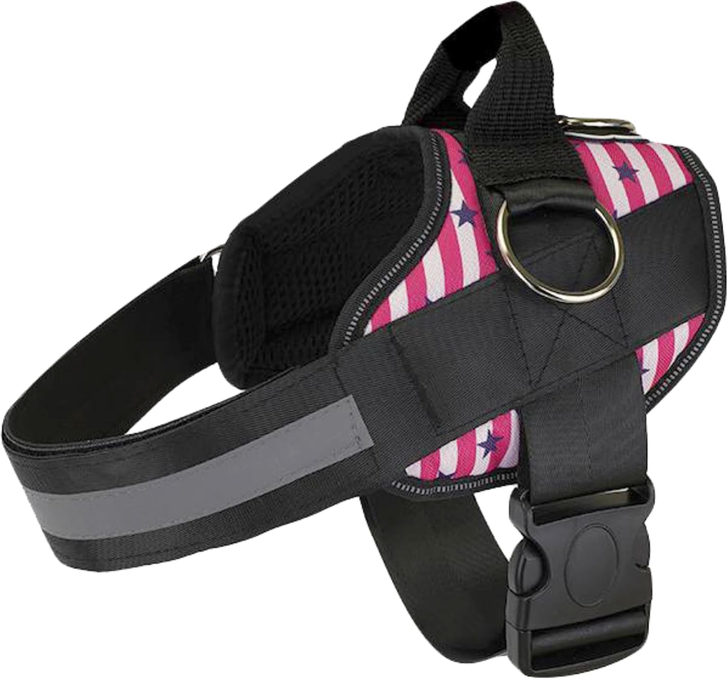 joyride-basic-dog-harness-1-0-blue-serenity-m-adjustable-pet-vest-with-3-side-leash-rings-for-training-walking-and-improved-control-for-small-medium-or-large-dogs