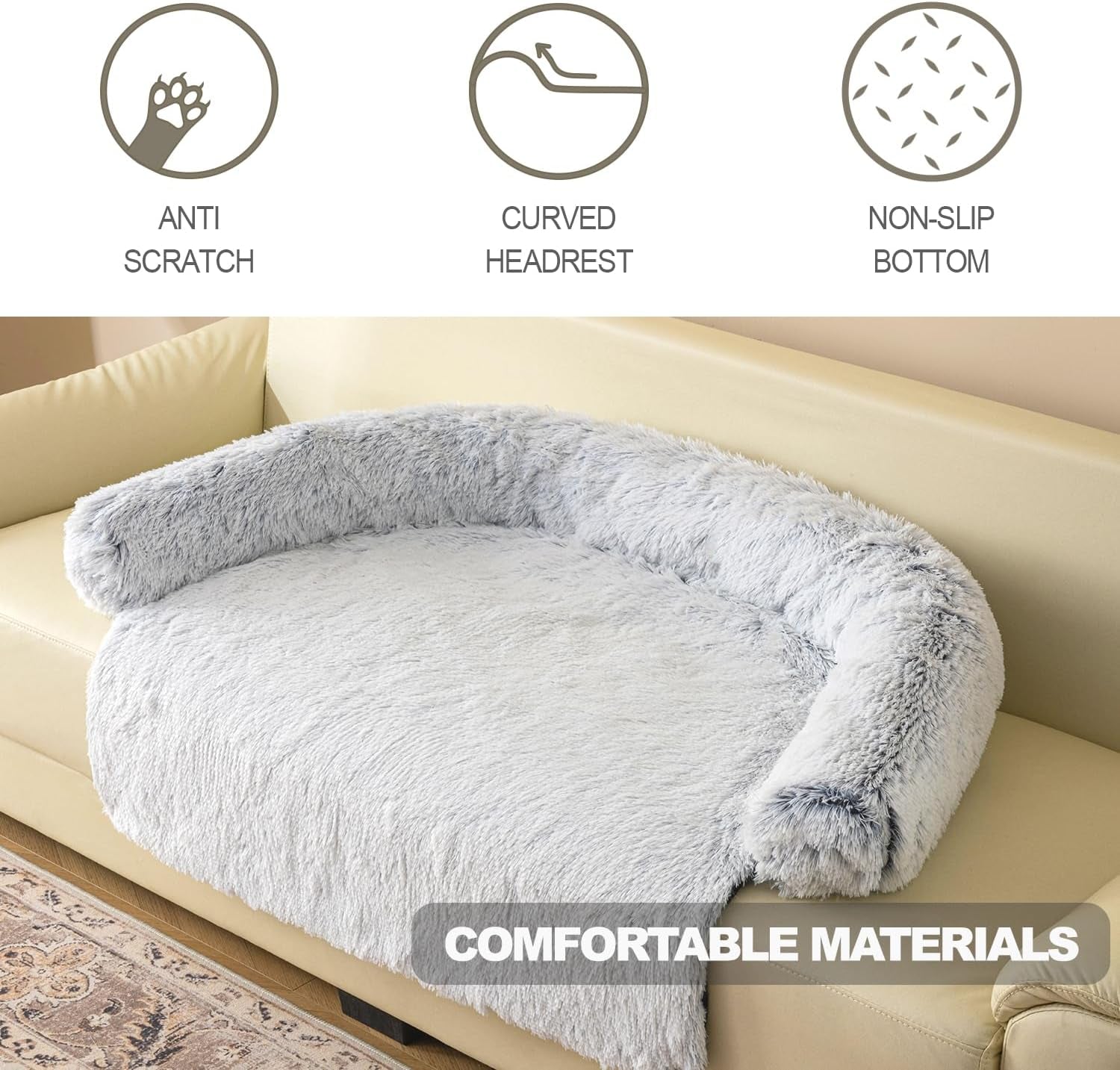 calming-dogs-cats-bed-mats-dog-pad-washable-removable-couch-cover-plush-long-fur-mat-for-pets-waterproof-lining-perfect-for-small-medium-and-large-dogs-and-cats-gradient-gray-36x31