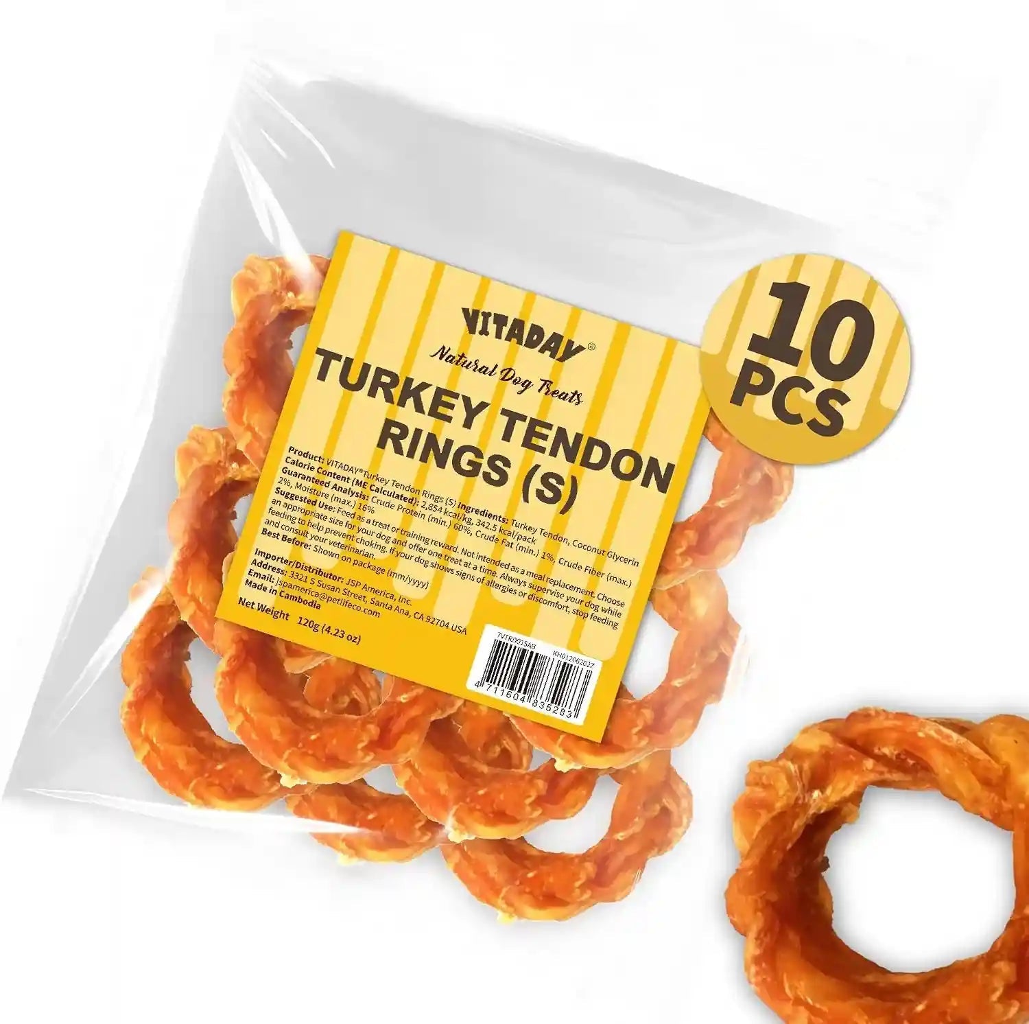 vitaday-turkey-tendons-for-dogs-all-natural-healthy-dog-treats-long-lasting-hypoallergenic-dog-chews-rawhide-free-usa-sourced-for-small-dogs-strips-3-oz-pack-long-lasting-dog-training-treats-rawhide-free-made-of-usa-sourced-turkey