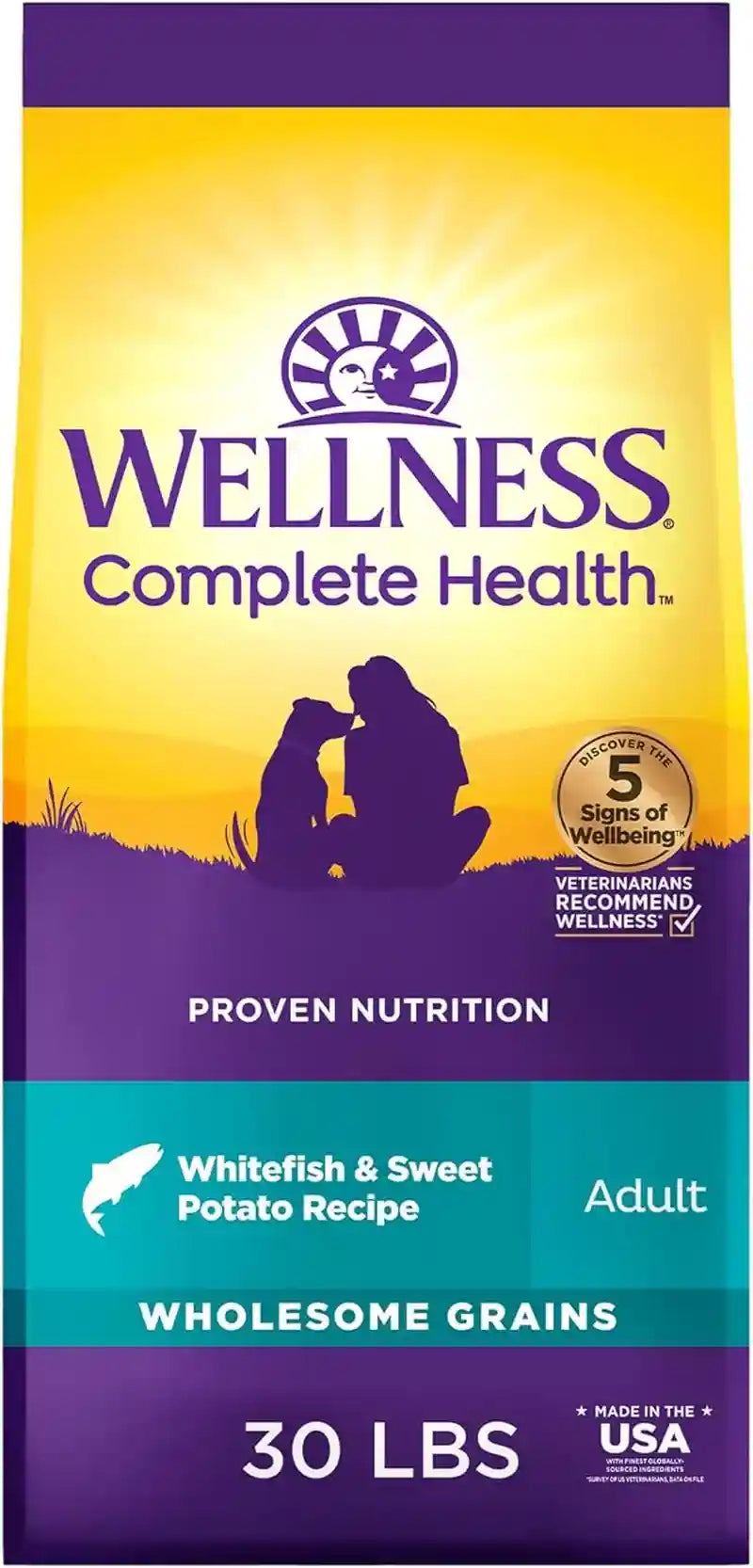 wellness-complete-health-adult-dry-dog-food-wholesome-grain-kibble-natural-chicken-and-oatmeal-recipe-30-lb-bag