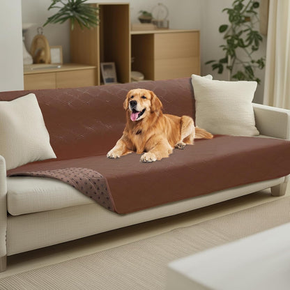 Luciphia 100% Waterproof Couch Cover Blanket for Dogs Anti-Slip Pet Couch Protector Sofa Mat Puppy Cat Blanket with Non-Slip Bottom, Navy Blue, 30X70 Inch13