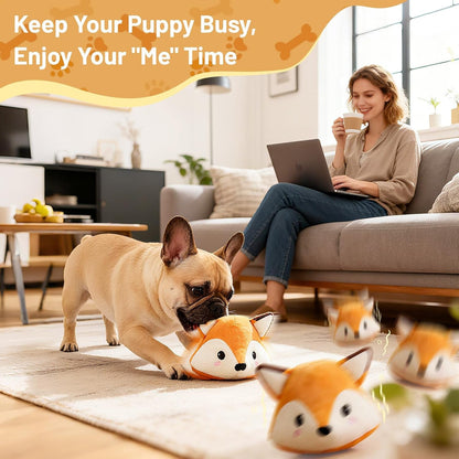 Interactive Fox Puppy Toy for Boredom Relief - Automatic Self-Moving, Bouncing & Vibrating with Sound for Entertainment & Play | Rechargeable & Chew-Resistant for All Breed Sizes6