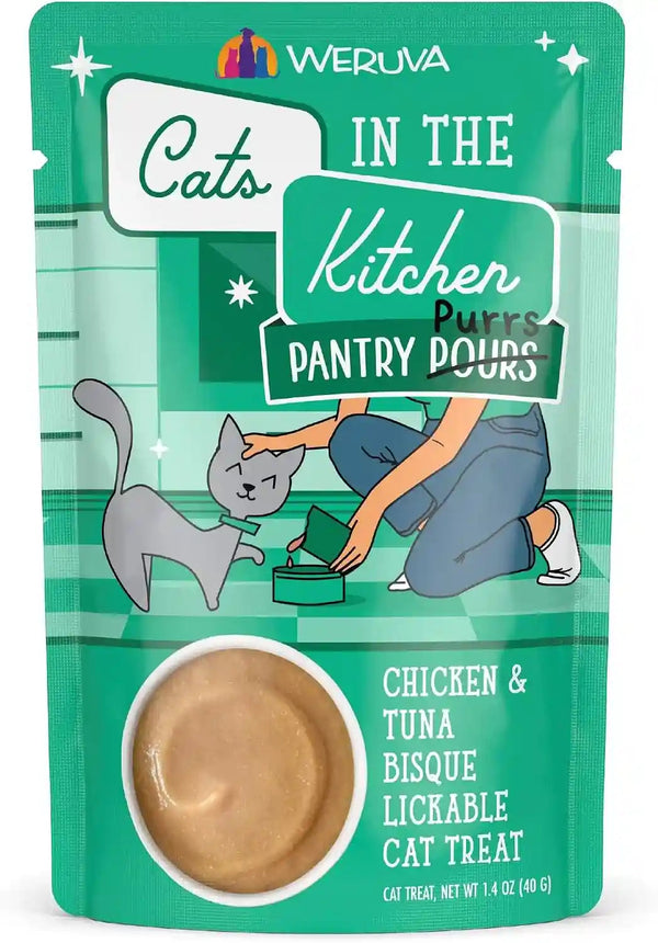 Weruva Cats in the Kitchen Pantry Pours, Salmon Bisque with Senior Support, 1.4Oz Pouch, Pack of 1210