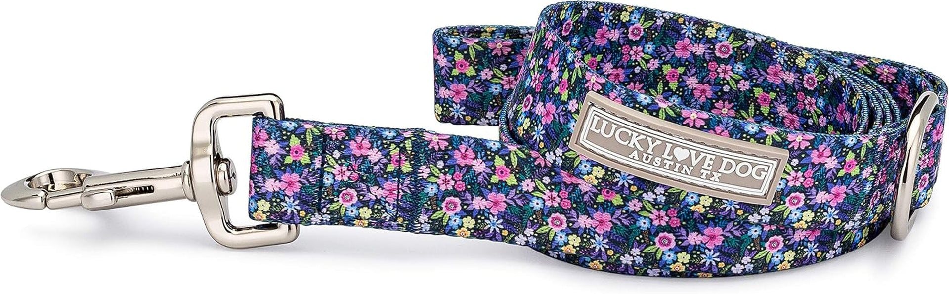 lucky-love-dog-leash-beautiful-vivid-patterns-durable-long-lasting-blackbird-large