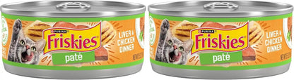 Purina Friskies Wet Cat Food Pate, Liver and Chicken Dinner - (Pack of 24) 5.5 Oz. Cans11