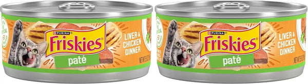 Purina Friskies Wet Cat Food Pate, Liver and Chicken Dinner - (Pack of 24) 5.5 Oz. Cans11