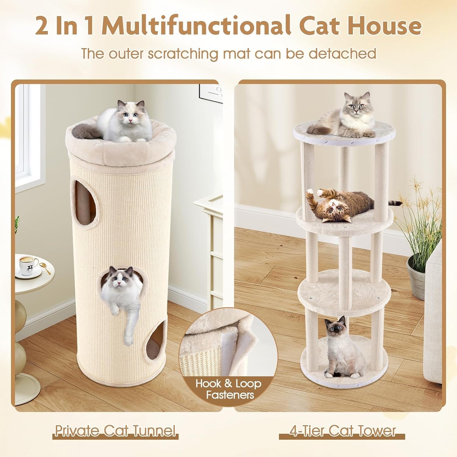 tangkula-4-story-cat-tree-condo-49-barrel-shaped-cat-house-with-detachable-sisal-scratching-board-3-hideaways-removable-soft-top-plush-bed-interior-bamboo-mat-modern-cat-tower-for-indoor-cats