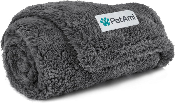 Petami Fluffy Waterproof Dog Blanket for Couch and Bed, Reversible Sherpa Pet Throw, Pee Proof Furniture Protector Sofa Cover, Washable Cat Blanket for Small Medium Dogs and Cats (Pink Blush, 24X32)19