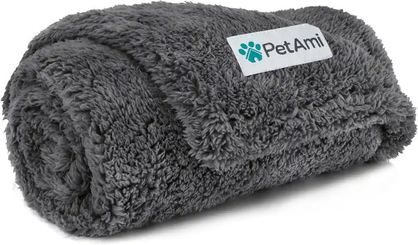 Petami Fluffy Waterproof Dog Blanket for Couch and Bed, Reversible Sherpa Pet Throw, Pee Proof Furniture Protector Sofa Cover, Washable Cat Blanket for Medium Large Dogs and Cats (Taupe Camel, 60X80)19