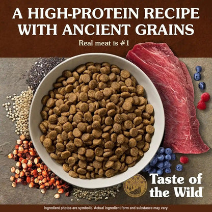 Taste of the Wild Ancient Prairie Dry Dog Food, Roasted Bison, 28Lb | Puppy, Adult & Senior Dogs | High Protein | Roasted Bison & Ancient Grains | Nutrient Dense to Help Support Peak Health4