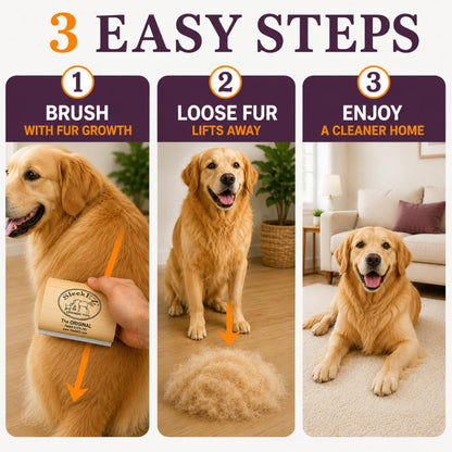 Sleekez Dog Brush for Shedding | Patented Deshedding Dog Brush | Pet Hair Remover for Short, Medium & Long Coats | Made in USA | 5 Inch4