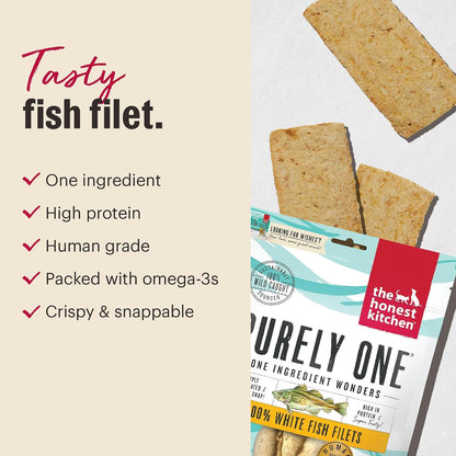 The Honest Kitchen 100% White Fish Filets Dog Treats, 3 Oz (Wishes™)4