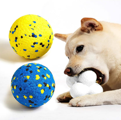 Kimee Dog Balls Tennis Ball Toys Dog Toys for Aggressive Chewers Durable Teething Chew Toys Water Toy Fetch Ball for Large Medium Small Dog and Puppies (4 Balls)14