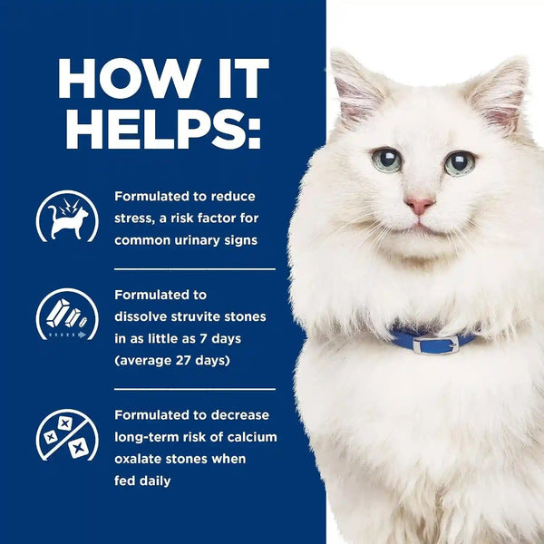 HILL'S PRESCRIPTION DIET C/D Multicare Stress Urinary Care Dry Cat Food | #1 Veterinarian Recommended, Chicken Recipe, 4 Lb. Bag4